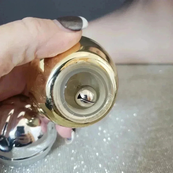 Gold and Silver Jingle Bells Ball Salt and Pepper Shakers - Picture 3 of 4